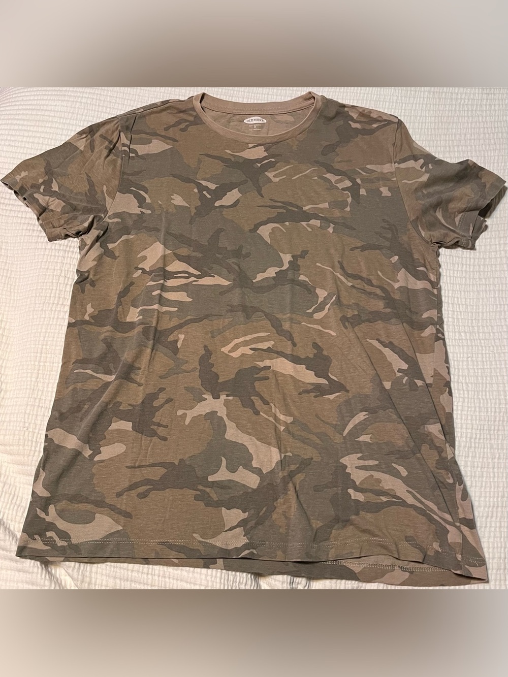 Old Navy Men’s Camo Short Sleeve Tee - Brown & Olive